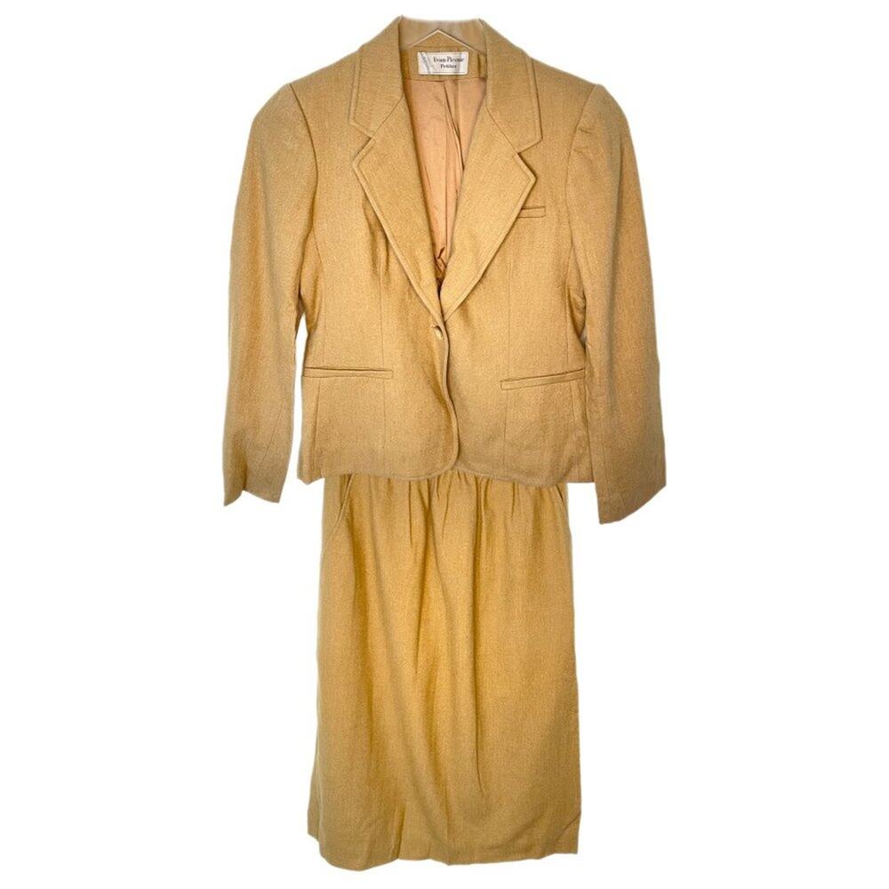 Vintage 90s Evan Picone Petites 2 Piece Skirt Suit Set Sz 4